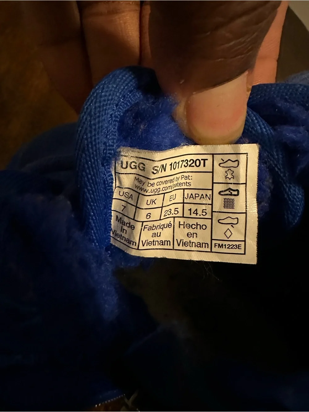 UGG TODDLER NEUMEL II ROYAL BLUE CHUKKA BOOTS size 7